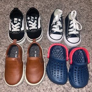 Infant boys size 3-4 bundle. Vans, converse, etc.